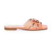 Oranje Sandalen met Strappy Love Birds Pinko , Orange , Dames