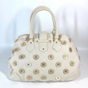 Pre-owned Cotton louis-vuitton-bags Louis Vuitton Vintage , White , Da...