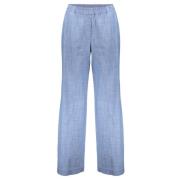 Chambray Broek Geisha , Blue , Dames