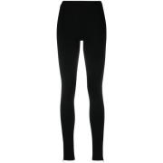 Zwarte Legging met Elastische Tailleband en Rits TotêMe , Black , Dame...