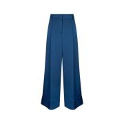 Blauwe Slim Fit Broek met Rits Liu Jo , Blue , Dames