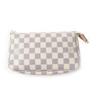 Pre-owned Canvas clutches Louis Vuitton Vintage , White , Dames