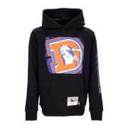 NFL Big Face Hoodie Denbro Zwart Mitchell & Ness , Black , Heren