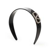 Zwarte Vlogo Signature Resin Haarband Valentino Garavani , Black , Dam...