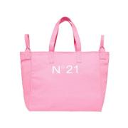 Roze Fonkelende Handtas N21 , Pink , Dames