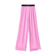 Roze Broek Elegante Stijl Gaëlle Paris , Pink , Dames