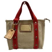 Pre-owned Canvas louis-vuitton-bags Louis Vuitton Vintage , Beige , Da...