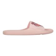 Logo detail rubberen slippers Kenzo , Pink , Dames