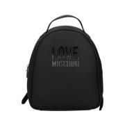 Zwarte rugzak voor vrouwen Moschino , Black , Dames