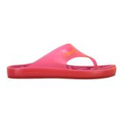 Ronde Neus PVC Flip Flops Kenzo , Pink , Dames