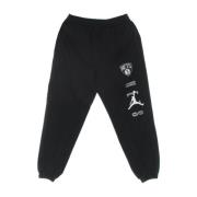 NBA Statement Edition Fleece Trainingsbroek Jordan , Black , Heren