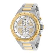 Aviator Quartz Horloge - Gouden Wijzerplaat Invicta Watches , Gray , H...