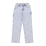 Timmerman Pant Acid Wash Gereedschapszakken Guess , Blue , Dames