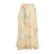 Gele Bloemen Gerimpelde Rok Zimmermann , Yellow , Dames