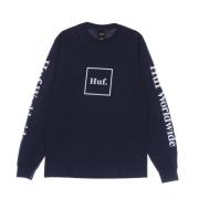 Domestic Longsleeve Tee - Navy HUF , Blue , Heren