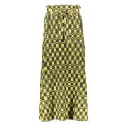 Wijdvallende Jacquard Gebreide Rok met Strik Kenzo , Multicolor , Dame...