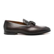 Bruine leren loafers met kwastdetail Doucal's , Brown , Heren