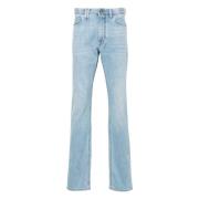 Katoen Elastaan Jeans met 5 Zakken Brioni , Blue , Heren