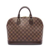 Pre-owned Canvas handbags Louis Vuitton Vintage , Brown , Dames