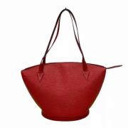 Pre-owned Leather shoulder-bags Louis Vuitton Vintage , Red , Dames