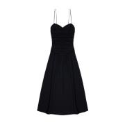 Eros Vrouw Lange Jurk Kaviaar The New Society , Black , Dames