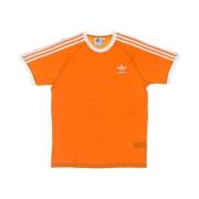 3-Stripes Tee - Bright Orange Adidas , Orange , Heren