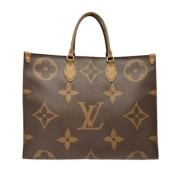 Pre-owned Canvas handbags Louis Vuitton Vintage , Brown , Dames