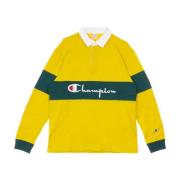 Lange Mouw Polo in Geel/Groen Champion , Yellow , Heren