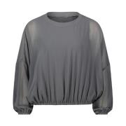 Lange Mouw Blouse Elegante Stijl vera mont , Gray , Dames