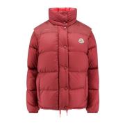 Gewatteerde nylon jas met omkeerbaar ontwerp Moncler , Red , Dames