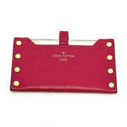 Pre-owned Leather wallets Louis Vuitton Vintage , Pink , Dames