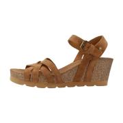 Wedges Panama Jack , Brown , Dames