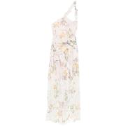 Bloemen one-shoulder jurk met cut-out Blumarine , Multicolor , Dames