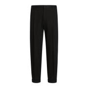 Zwarte broek met pences Dolce & Gabbana , Black , Heren