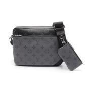 Pre-owned Leather louis-vuitton-bags Louis Vuitton Vintage , Gray , Da...