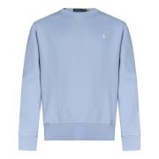 Lichtblauwe Sweater met Pony Borduursel Polo Ralph Lauren , Blue , Her...