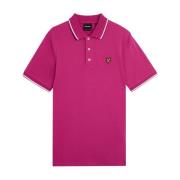 SS Polo Shirts Tipped Polo Shirt Lyle & Scott , Pink , Heren