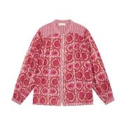 Leandra Lange Mouw Blouse Maison Hotel , Pink , Dames