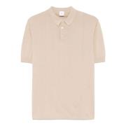 Beige Poloshirt met Korte Mouwen Eleventy , Beige , Heren