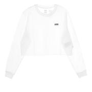 Wit Kortemouw Crop Top Tee Vans , White , Dames