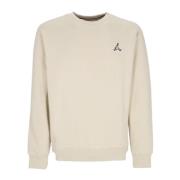 Fleece Crewneck Sweatshirt Rattan/Wit Jordan , Beige , Heren