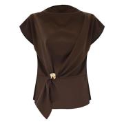 Stijlvolle Blouses voor Vrouwen Kocca , Brown , Dames