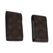 Pre-owned Canvas pouches Louis Vuitton Vintage , Brown , Dames