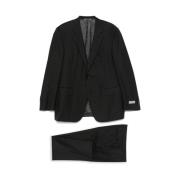 Zwart Formeel Pak Jas Canali , Black , Heren