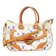 Pre-owned Canvas louis-vuitton-bags Louis Vuitton Vintage , White , Da...