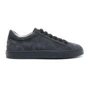 Zwarte Suède Sneakers met Logodetail Tod's , Black , Heren