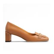 Bruine Vierkante Neus Platte Schoenen Tod's , Brown , Dames