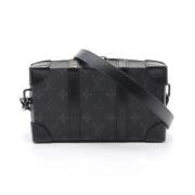 Pre-owned Canvas shoulder-bags Louis Vuitton Vintage , Black , Heren