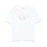 Witte Ronde Hals Korte Mouwen T-shirt Martine Rose , White , Heren