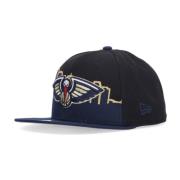 NBA Flat Brim Cap Zwart New Era , Blue , Heren